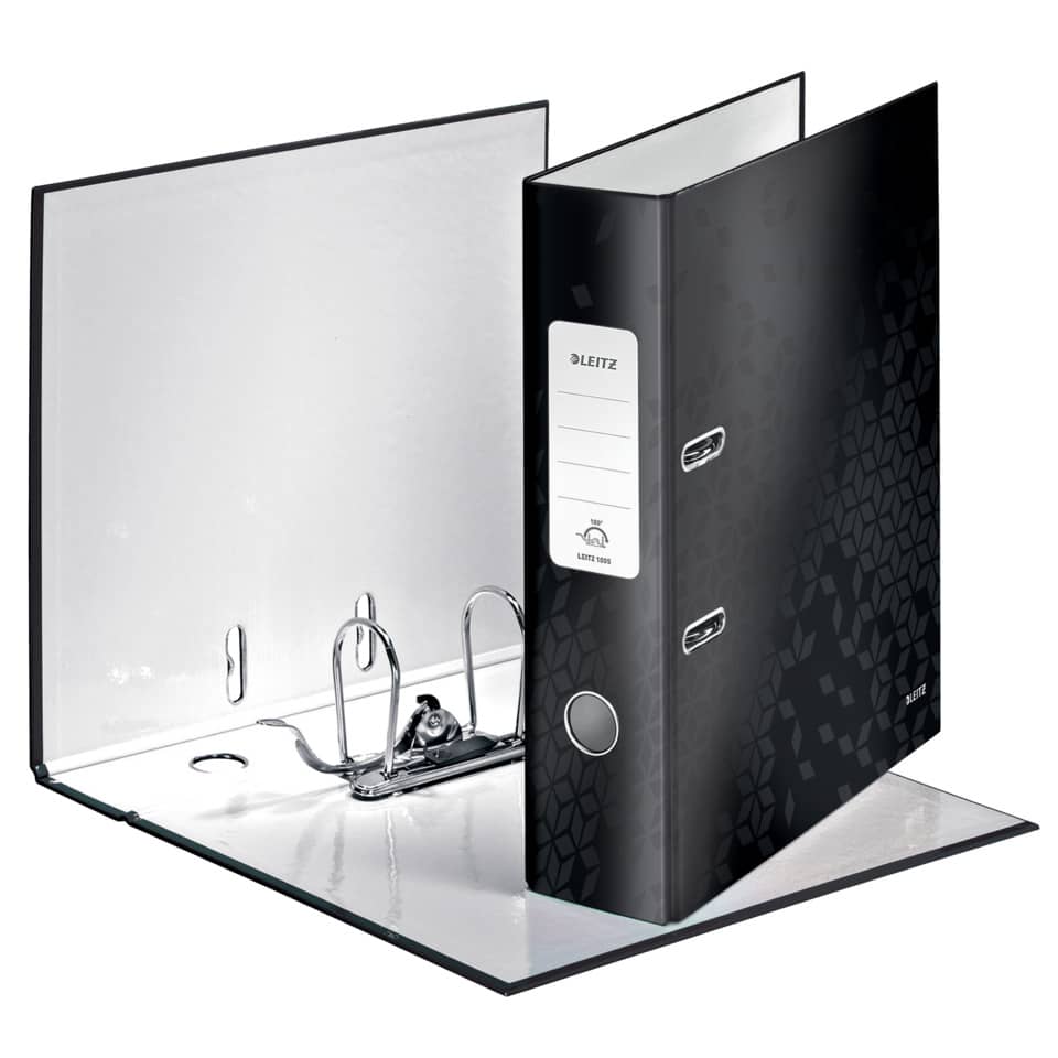 Qualitäts-Ordner 180° WOW, A4, 80mm, schwarz LEITZ 1005-00-95 LEITZ 1005-00-95 breit