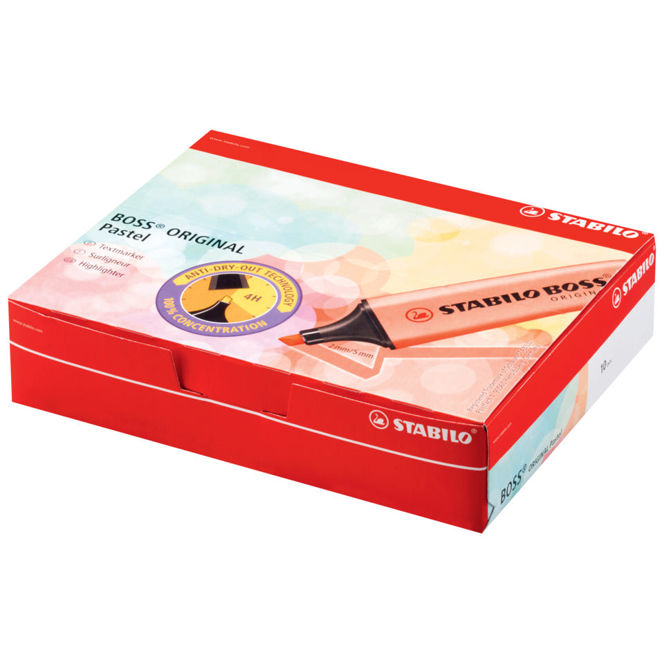 Textmarker BOSS® ORIGINAL Pastel, Korallrot STABILO 70/140