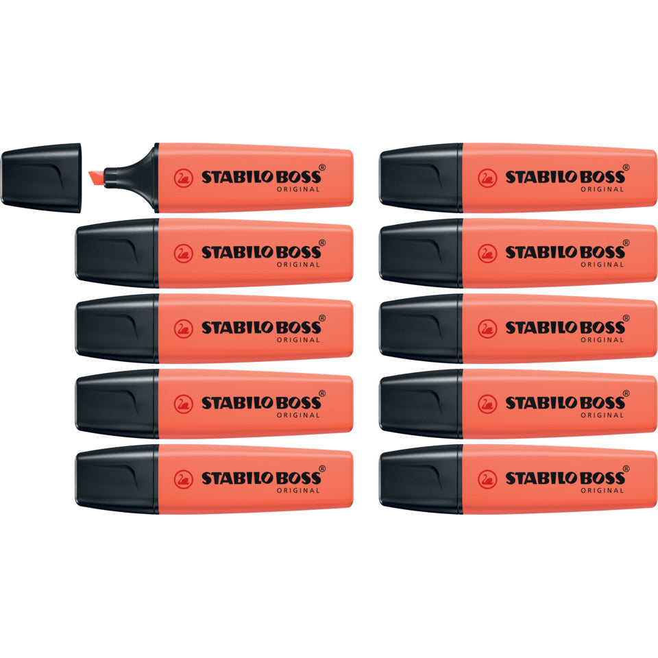 Textmarker BOSS® ORIGINAL Pastel, Korallrot STABILO 70/140