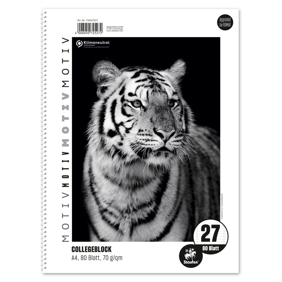 Collegeblock mit Motiv, A4, 80 Blatt, Lin.27, liniert STAUFEN STYLE 734047227 STAUFEN STYLE 734047227 70g