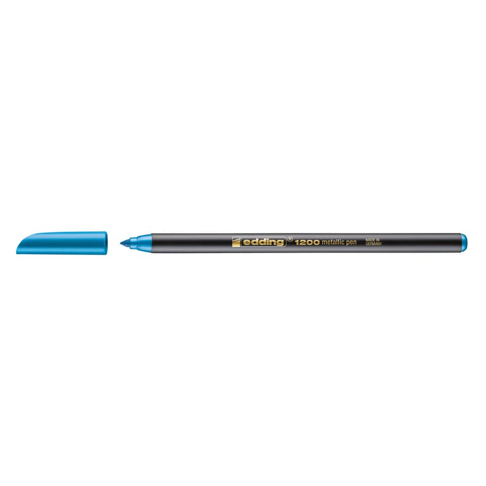 Faserschreiber 1200, 1-3mm, Rundspitze, blau-metallic EDDING 4-1200073