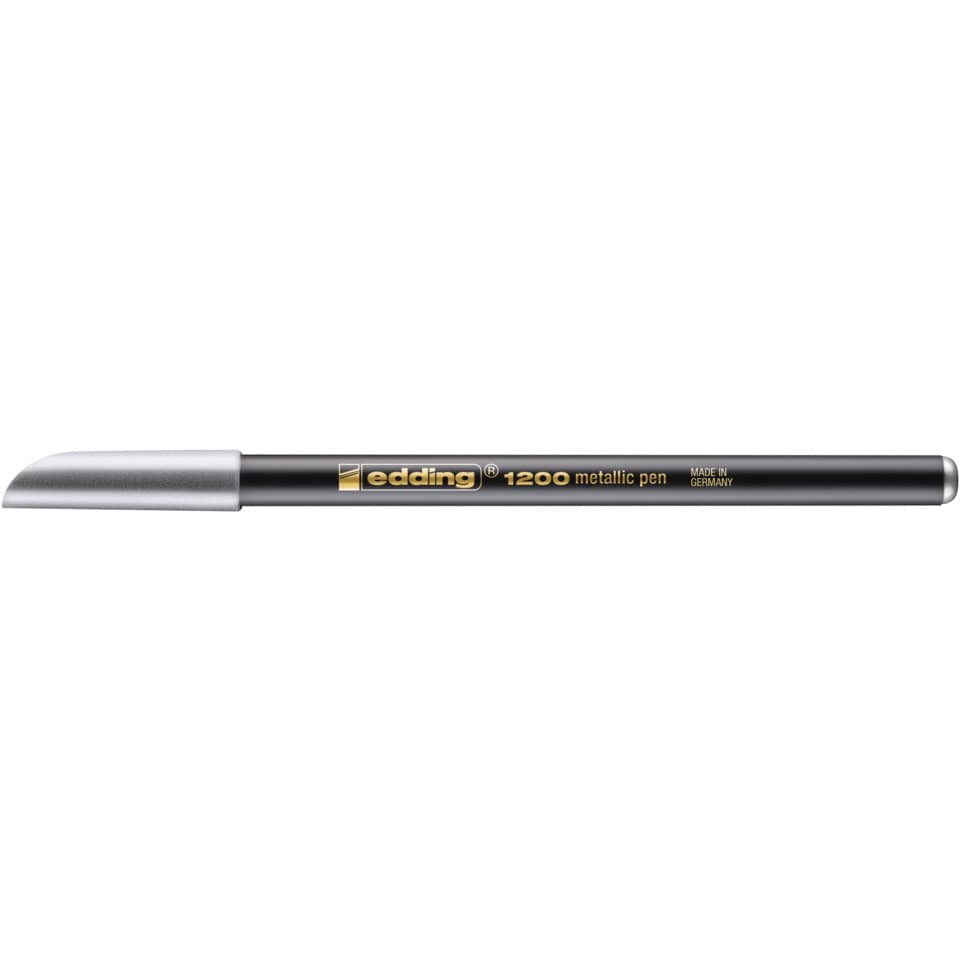Faserschreiber 1200, 1-3mm, Rundspitze, silber-metallic EDDING 41200054 EDDING 4-1200054
