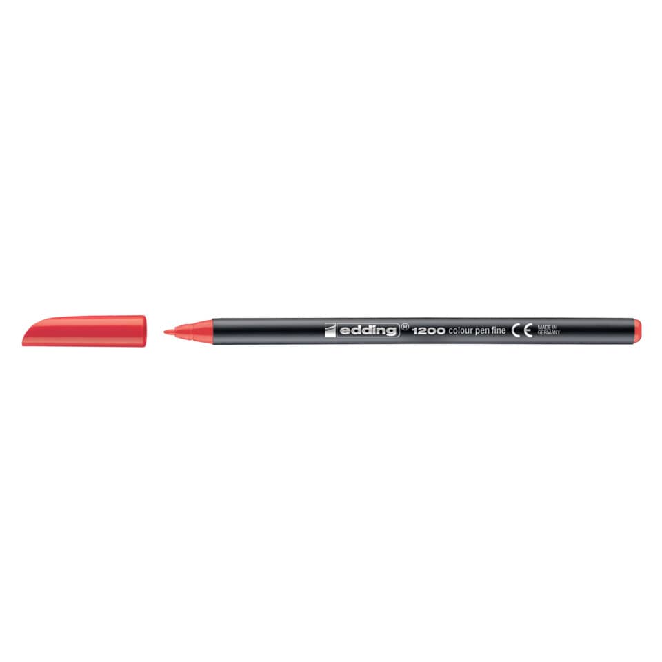 Faserschreiber 1200, 1mm, Rundspitze, rot EDDING 41200002 EDDING 1200-2