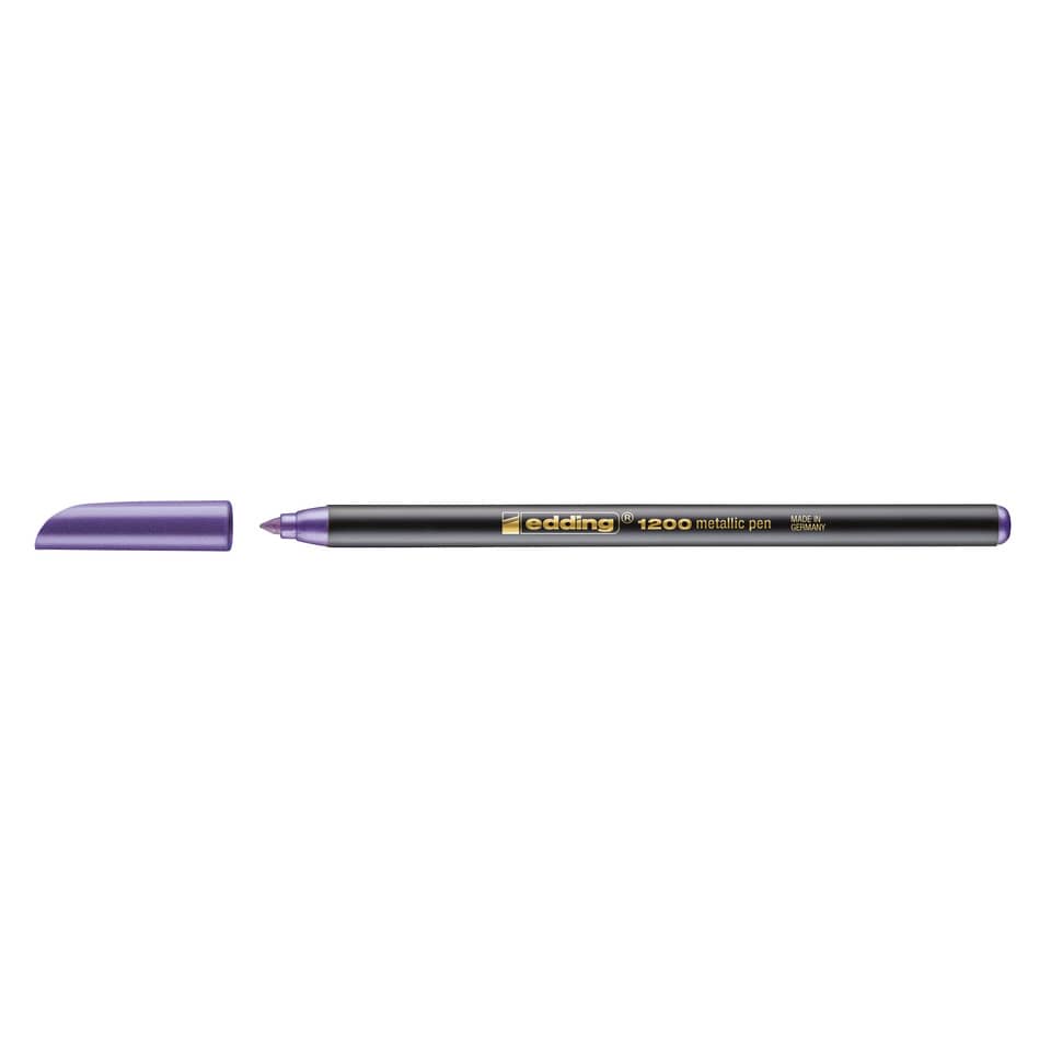 Faserschreiber 1200, 1-3mm, Rundspitze, violett-metallic EDDING 4-1200078