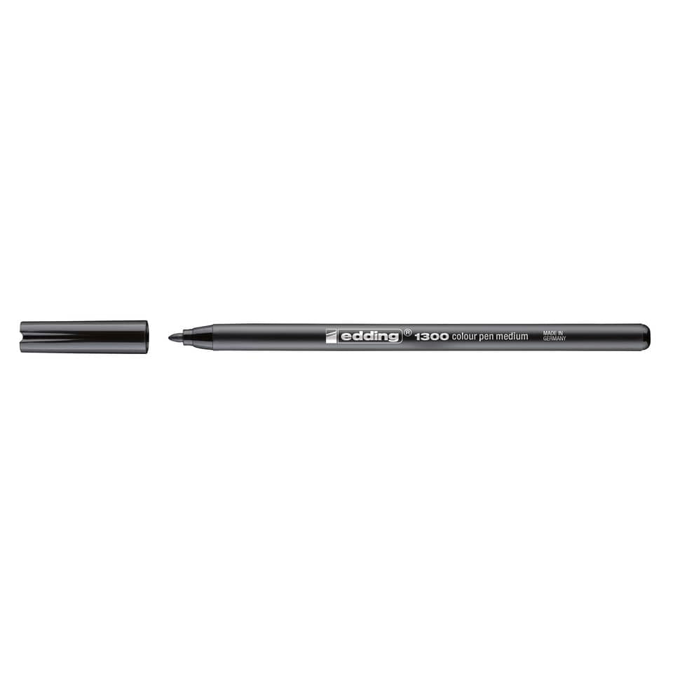 Faserschreiber 1300, 2mm, Rundspitze, schwarz EDDING 41300001 EDDING 1300-1