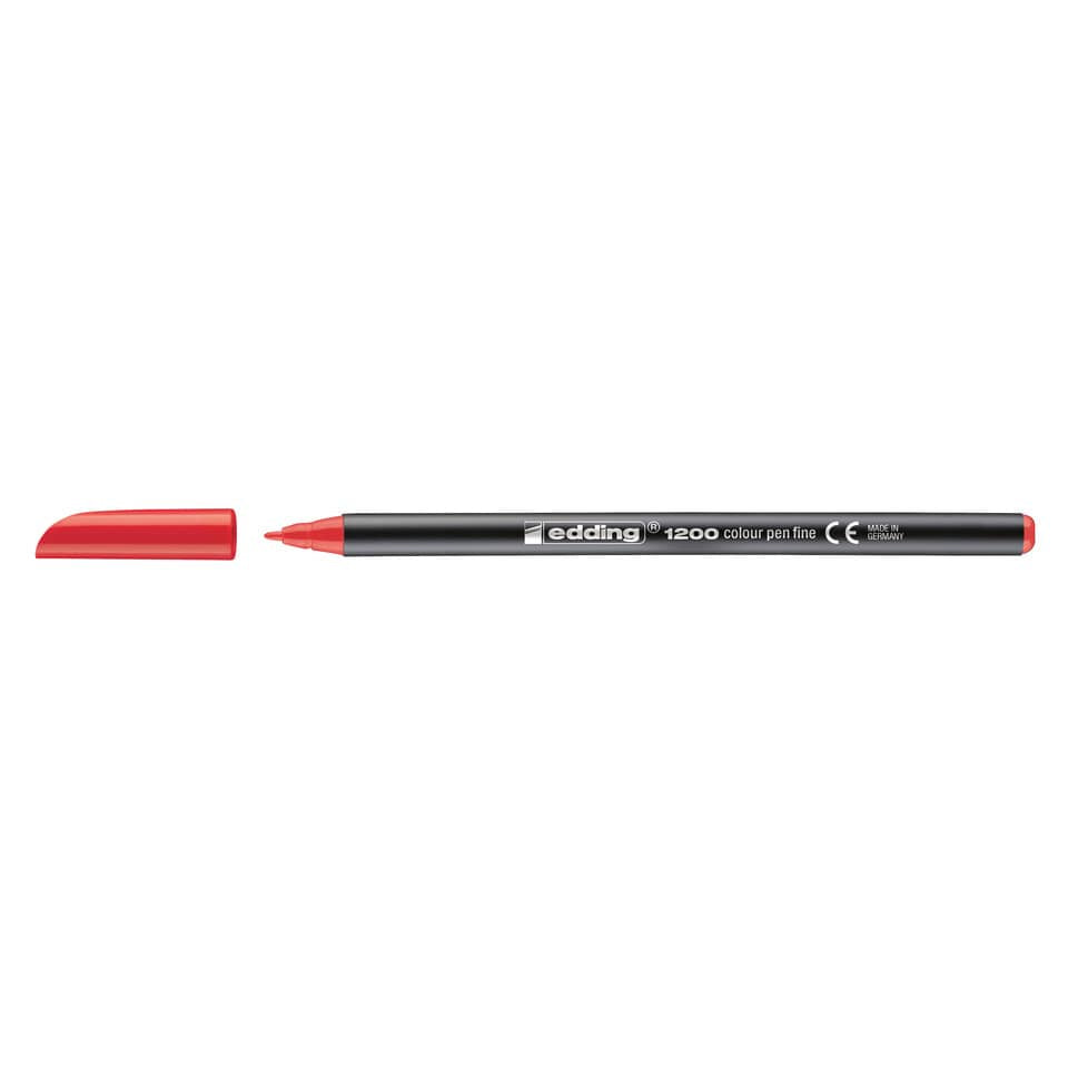 Faserschreiber 1200, 1mm, Rundspitze, rot EDDING 41200002 EDDING 1200-2