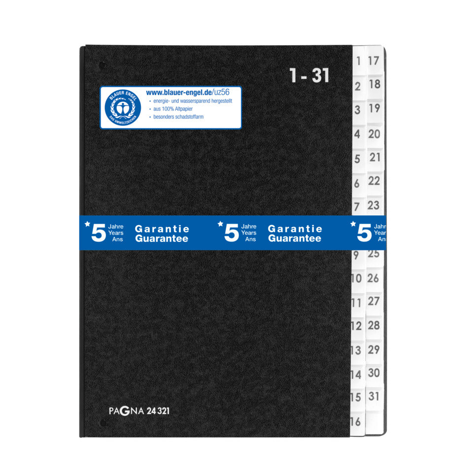 Pultordner Classic 32 Fächer 1-31 schwarz PAGNA 24321 04 PAGNA 24321-04