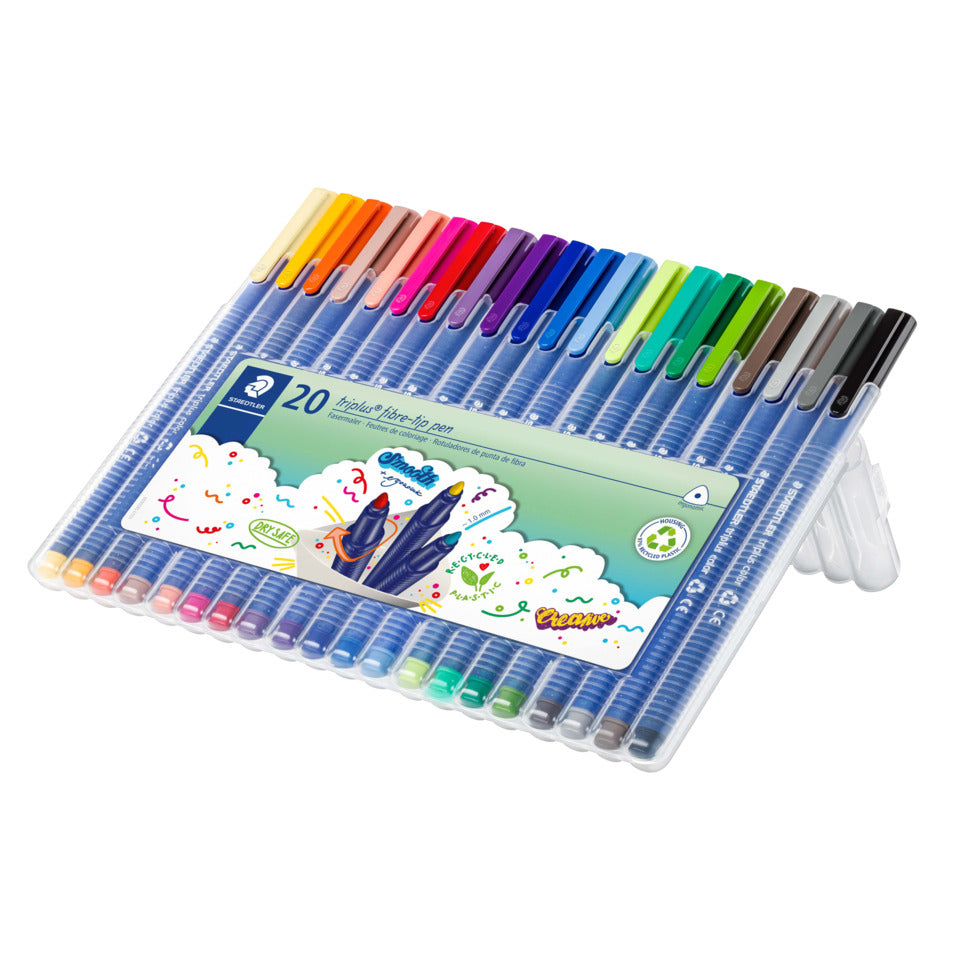 Fasermaler triplus® color, 1mm, 20 Stück, sortiert STAEDTLER 323 SB20