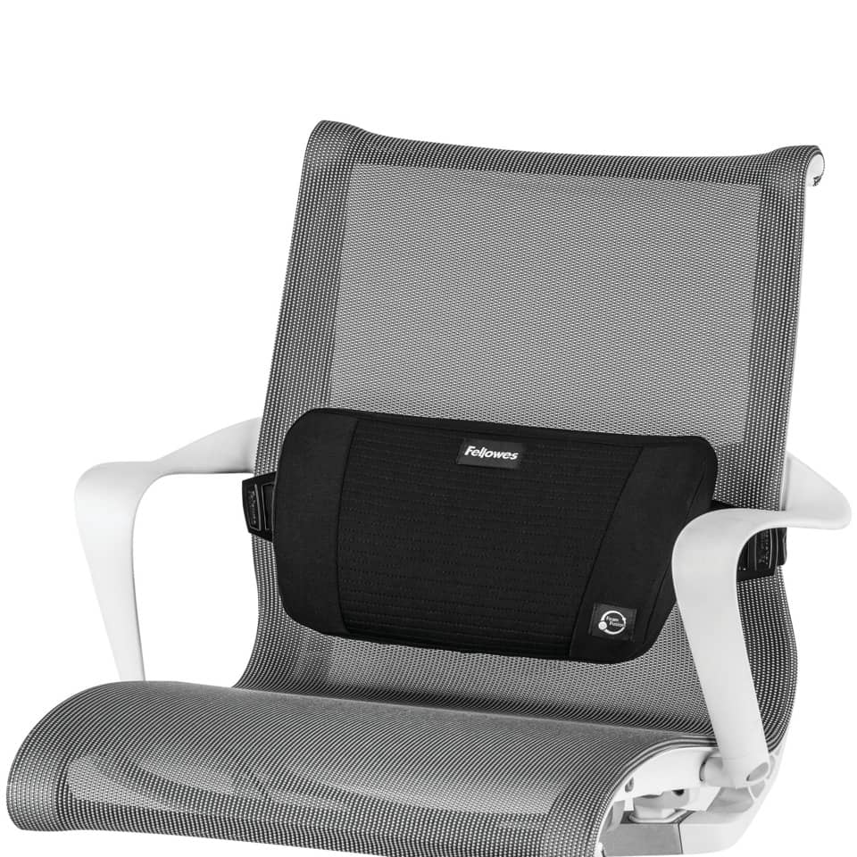 Rückenstütze PlushTouch(TM), 355 x 90 x 195 mm, schwarz FELLOWES 8026501