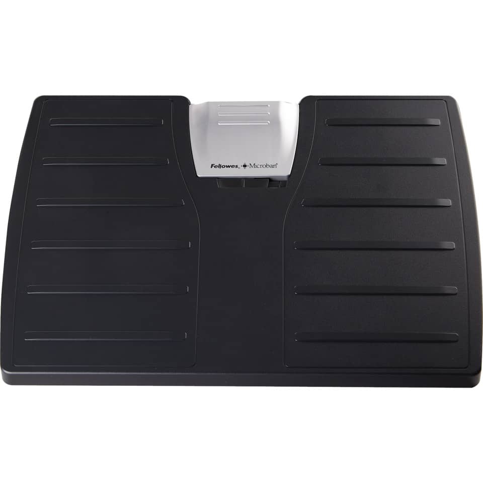 Fußstütze Office Suites Microban, 455 x 340 x 118 mm, schwarz/silber FELLOWES 8035001