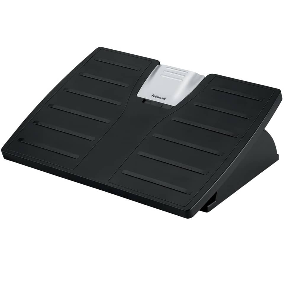 Fußstütze Office Suites Microban, 455 x 340 x 118 mm, schwarz/silber FELLOWES 8035001