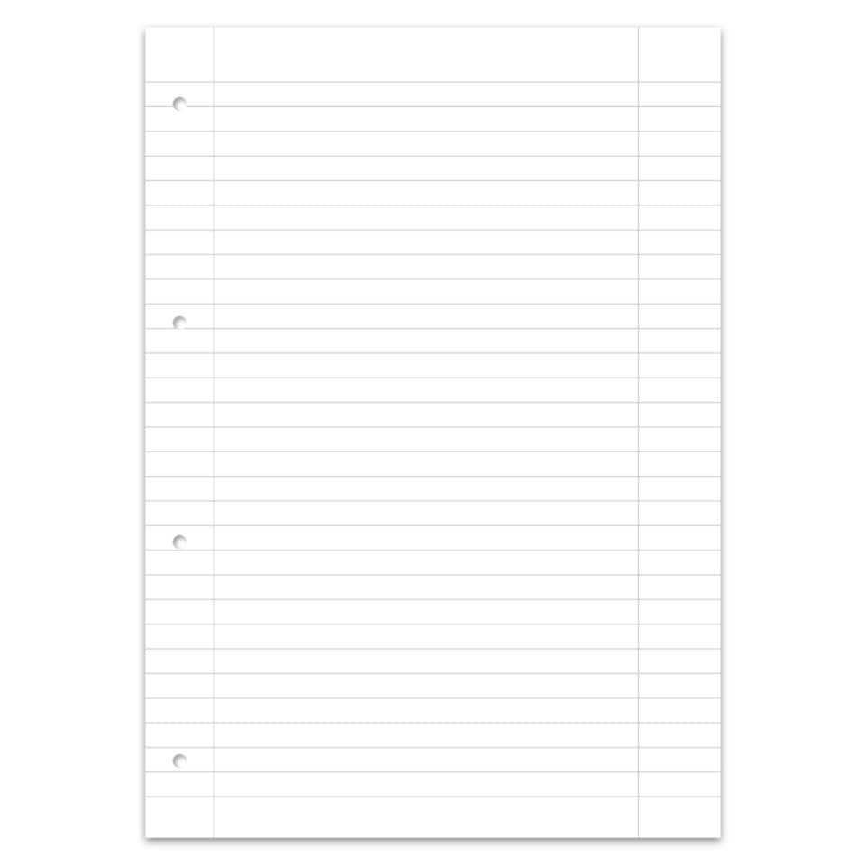 Ringbucheinlage, A4, 90g/m², 50 Blatt, Lin.27, liniert mit Rand, weiß STAUFEN PREMIUM 734033127 STAUFEN PREMIUM 734033127 4-Loch