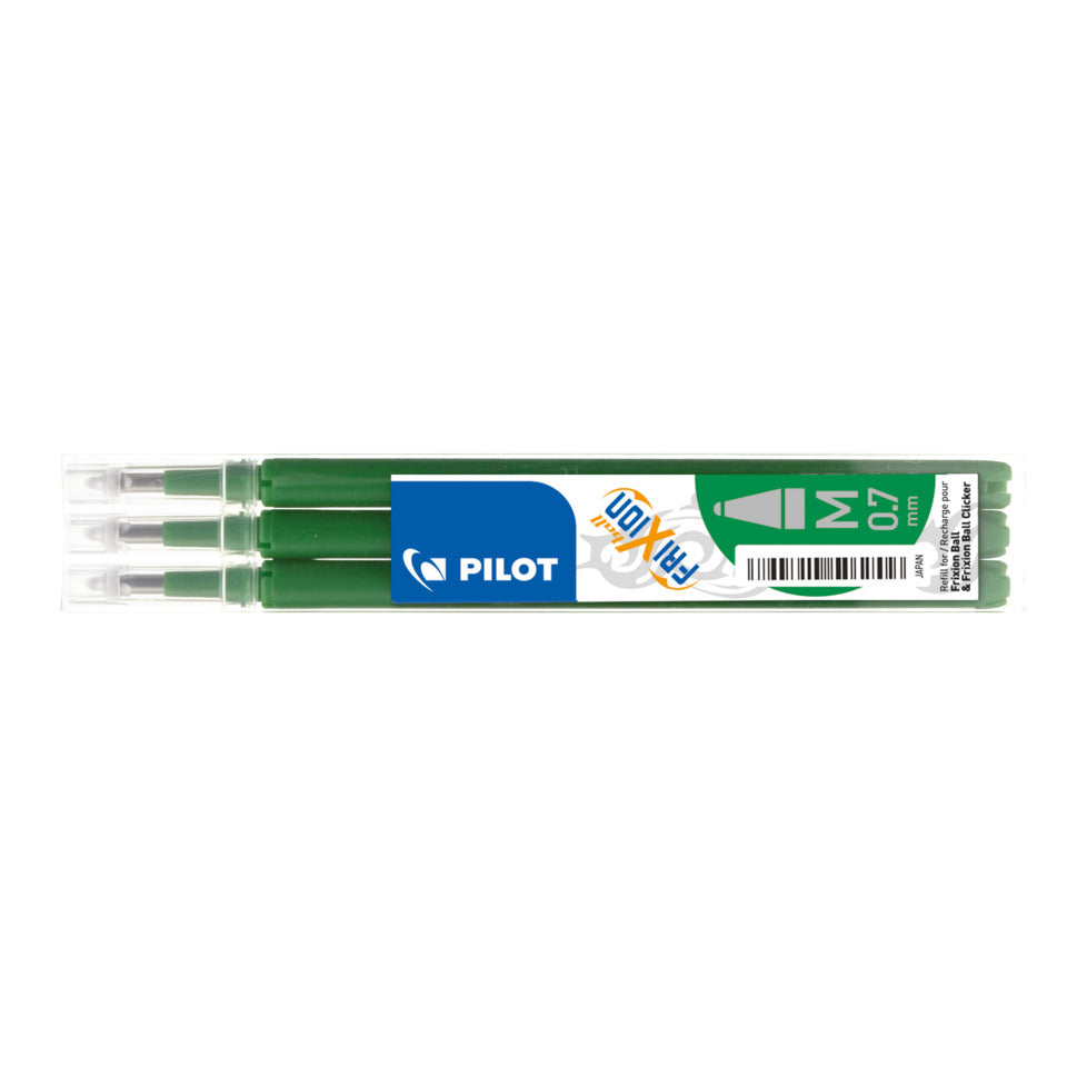 Tintenrollermine FriXion Ball/Clicker, 0,4mm, 3 Stück, grün PILOT BLS-FR7-G-S3 PILOT BLS-FR7-G-S3 2261004F