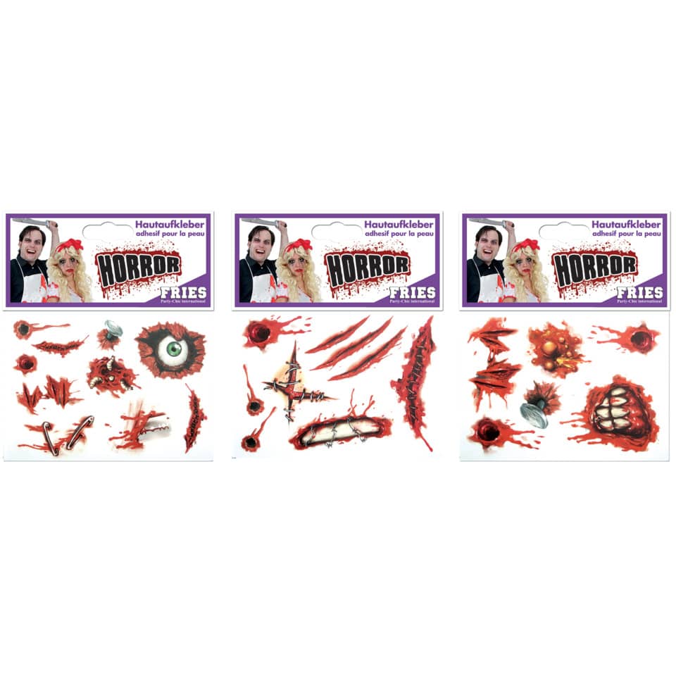 Schmink-Set Halloween Hautaufkleber, sortiert FRIES 3151 7 FRIES 3151 7 Halloween