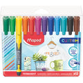 Permanent Kreativ-Marker Custom, 1 mm, 12 Stück, sortiert MAPED M734547 MAPED 734547 Blisterkarte