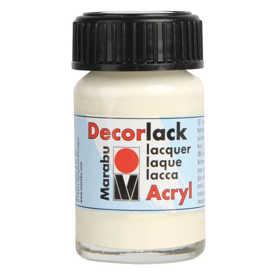 Decorlack Acryl, 15ml, elfenbein MARABU 11300 039 271 MARABU 1130 39 271 15ml