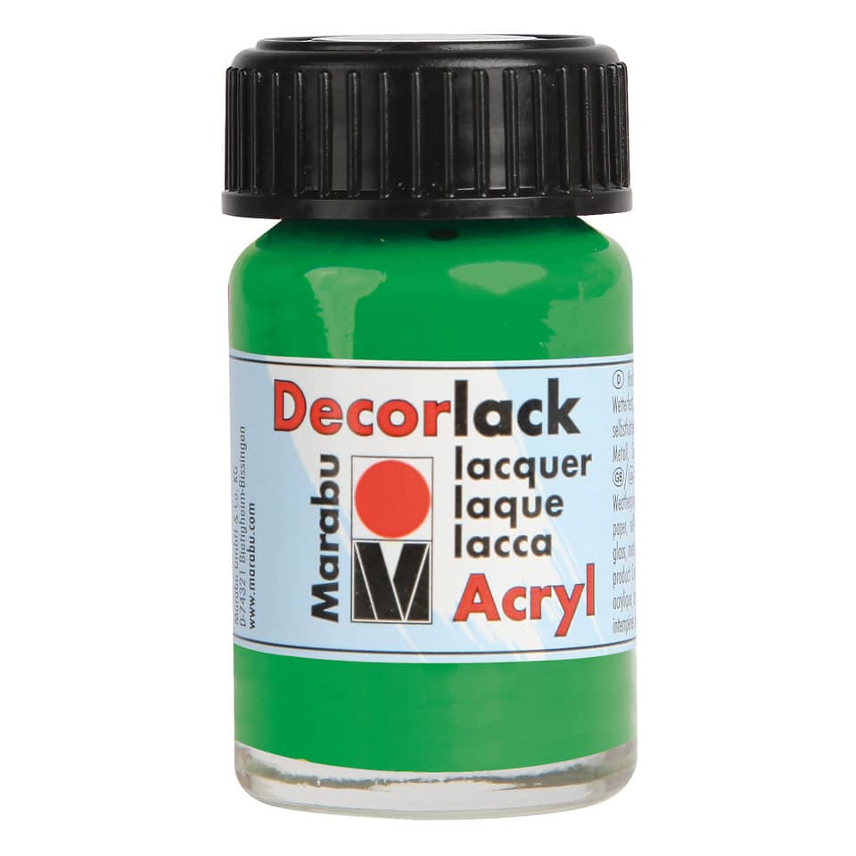 Decorlack Acryl, 15ml, hellgrün MARABU 11300 039 062 MARABU 1130 39 062  15ml