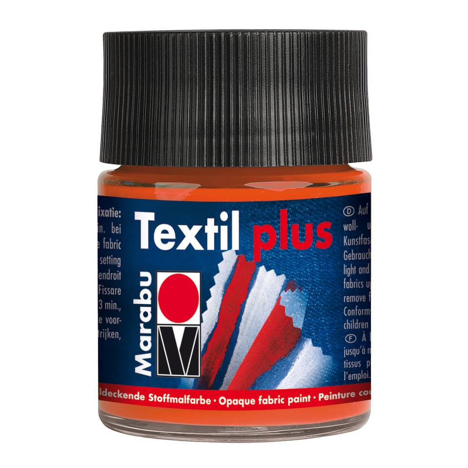 Textilfarbe Plus, 50ml, rotorange MARABU 17150 005 023 MARABU 1715 05 023  50ml