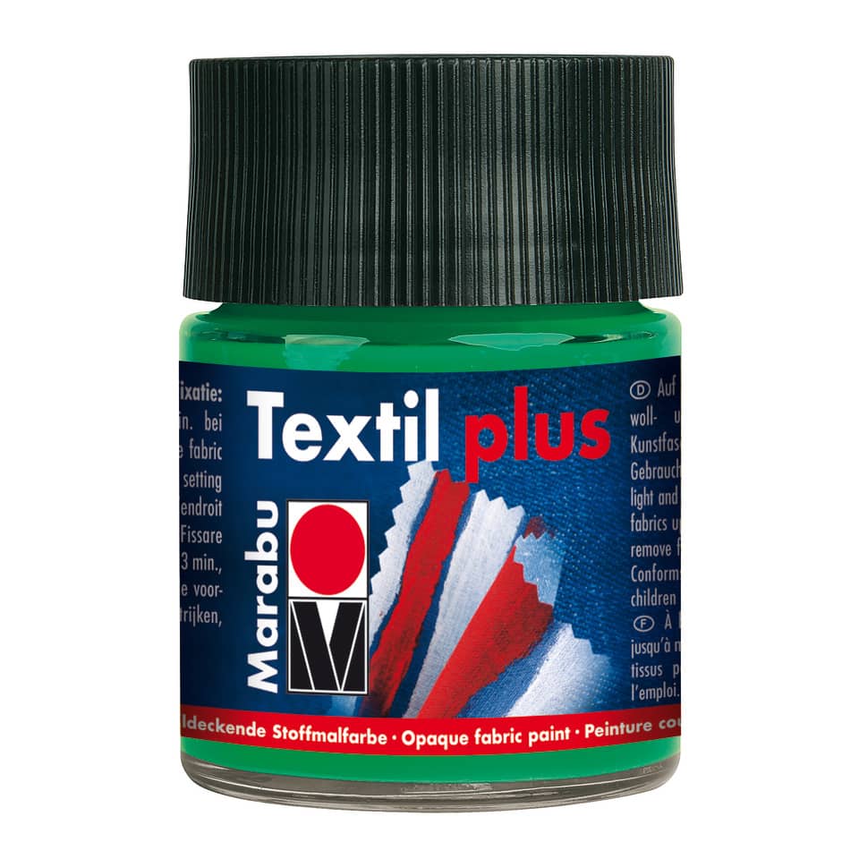 Textilfarbe Plus, 50ml, französich grün MARABU 17150 005 015 MARABU 1715 05 015  50ml