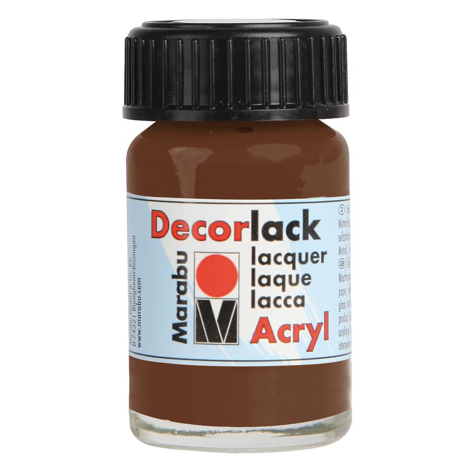 Decorlack Acryl, 15ml, mittelbraun MARABU 11300 039 040 MARABU 1130 39 040  15ml