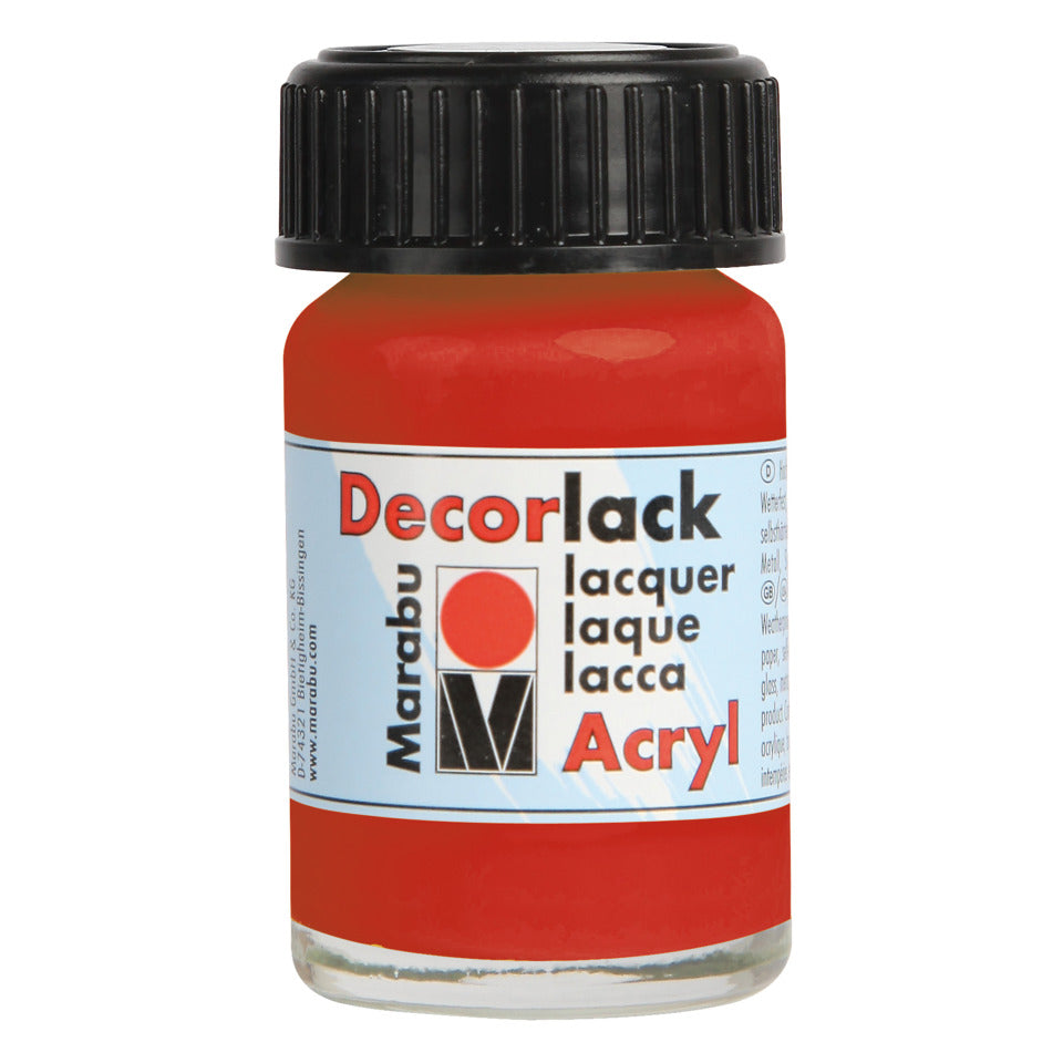 Decorlack Acryl, 15ml, geranie MARABU 11300 039 230 MARABU 1130 39 230  15ml