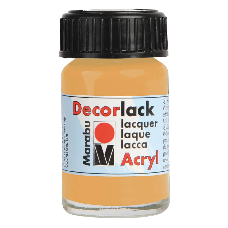 Decorlack Acryl, 15ml, metallic gold MARABU 11300 039 784 MARABU 1130 39 784  15ml