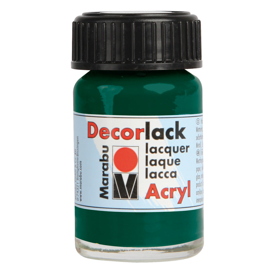 Decorlack Acryl, 15ml, tannengrün MARABU 11300 039 075 MARABU 1130 39 075  15ml