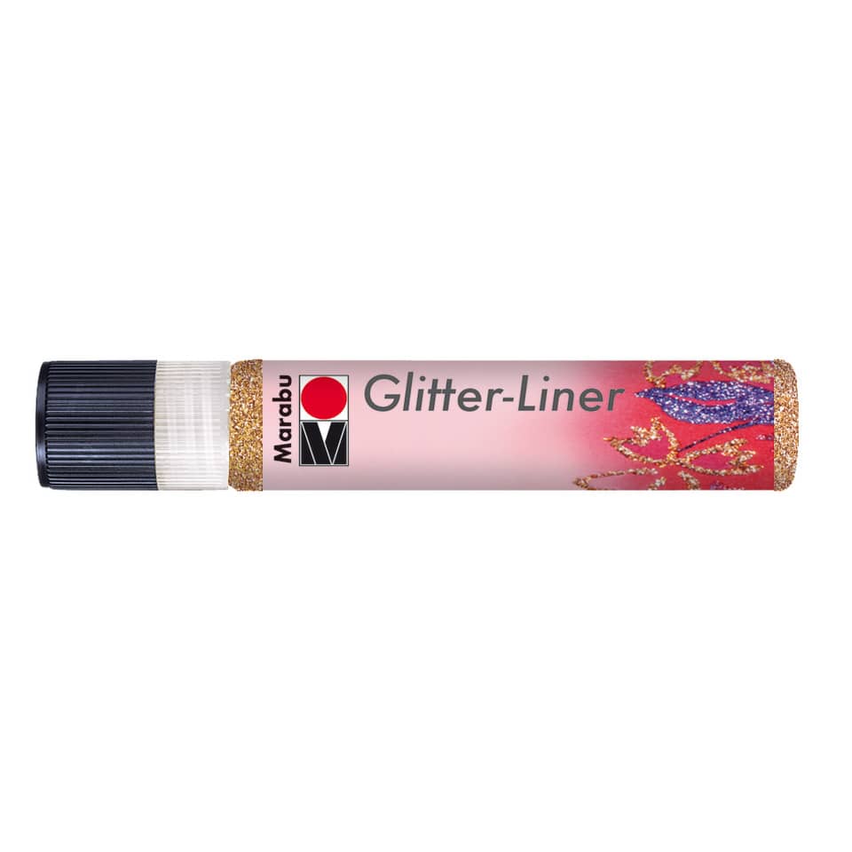 Glitter Liner, 25ml, rotgold MARABU 18030 009 586