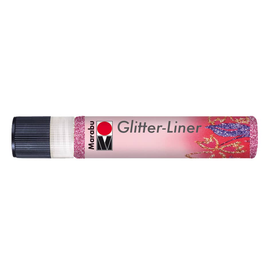 Glitter Liner, 25ml, rosa MARABU 18030 009 533