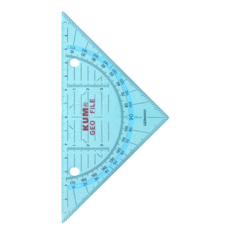 Geometriedreieck GeoFile 261, 16cm, sortiert KUM 208.19.29 KUM 2081929 Geo File z.Abheft.