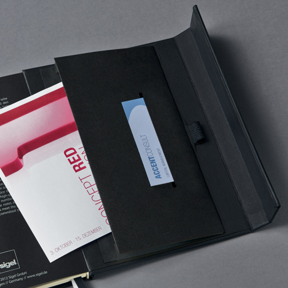 Notizbuch Conceptum, A5, Magnetverschluss, Hardcover, kariert, schwarz SIGEL CO161 SIGEL CO161 Conceptum Hardcov.