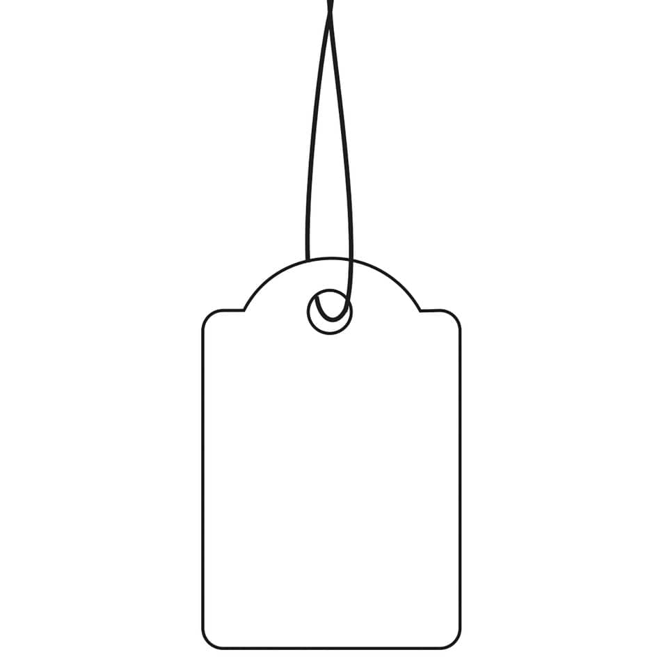 Hängeetiketten mit rotem Faden, 25x38mm, 1000 Stück HERMA 6915 HERMA 6915 m. rotem Faden 1000 St.