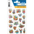 Sticker Blumen in Körbchen, 57 Stück HERMA 3584