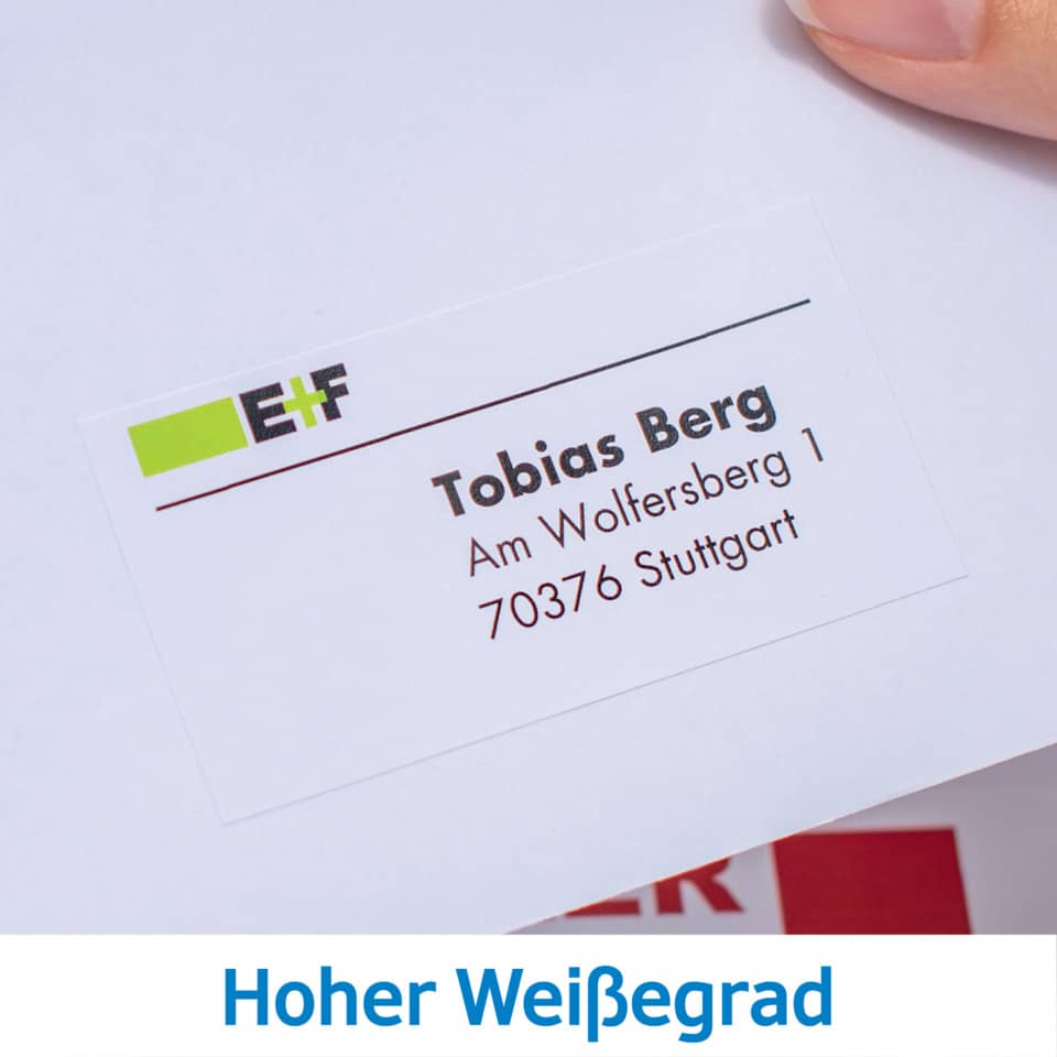 Etiketten Premium permanent, 97x42,3mm, 120 Stück, weiß HERMA 8628 HERMA 8628  120 Stück permanent haftend