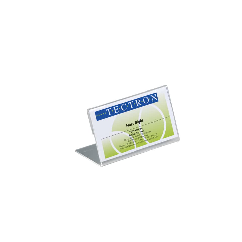 Tischschild, 52 x 150 mm, 10 Stück, transparent DURABLE 8055 19 DURABLE 8055 19 54x100mm