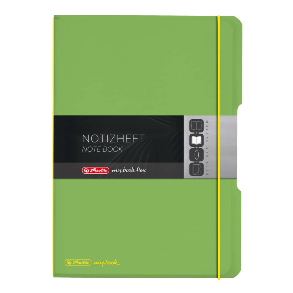 Notizheft my.book flex, A4, 80 Blatt, liniert/kariert, hellgrün HERLITZ 300003352 HERLITZ 300003352 11361458 my.book Fl