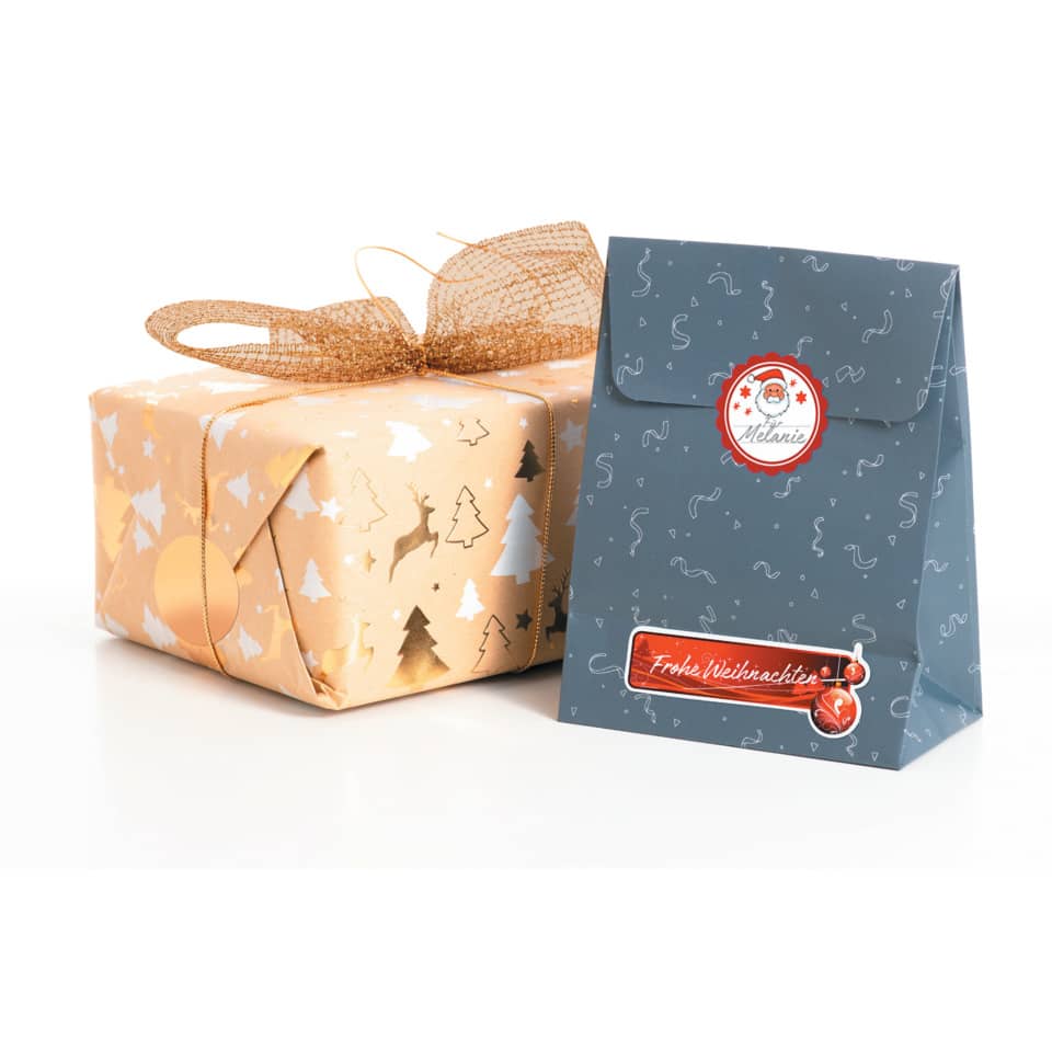 Weihnachtssticker Sterne + Tanne, beglimmert HERMA 15257 HERMA 15257 Decor beglimmert