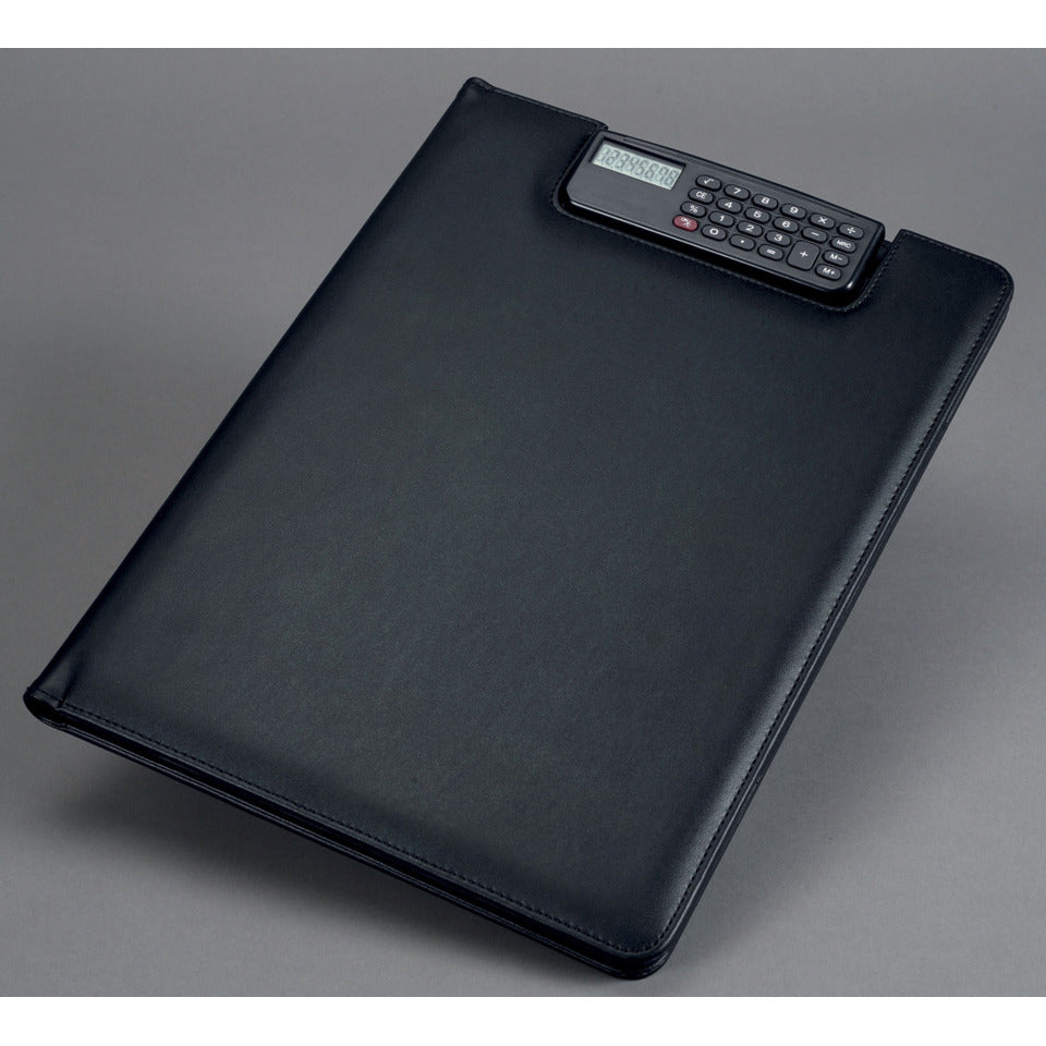 Schreibmappe A4 BRESCIA, 25 x 33 x 2 cm, Lederimitat, schwarz ALASSIO 31500 ALASSIO 31500 Brescia Lederim.
