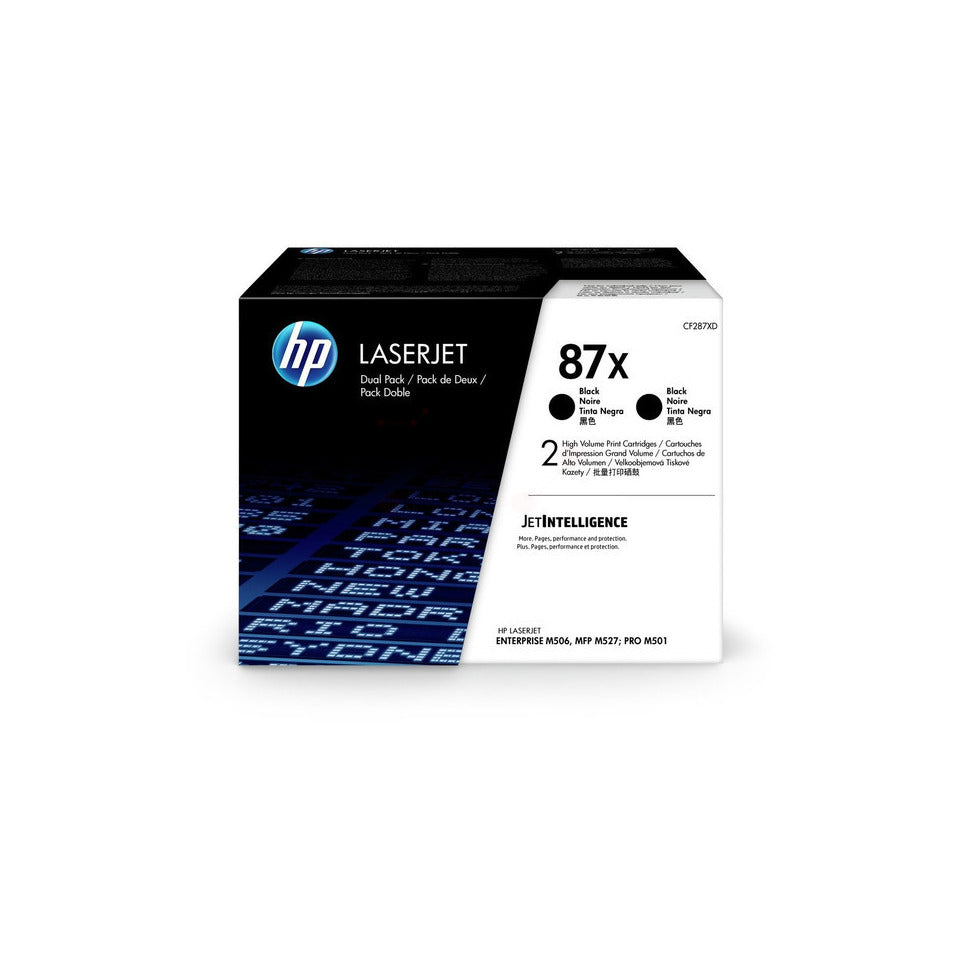 Lasertoner Nr. 87X, 2 x 18.000 Seiten, 2 Stück, schwarz HP CF287XD
