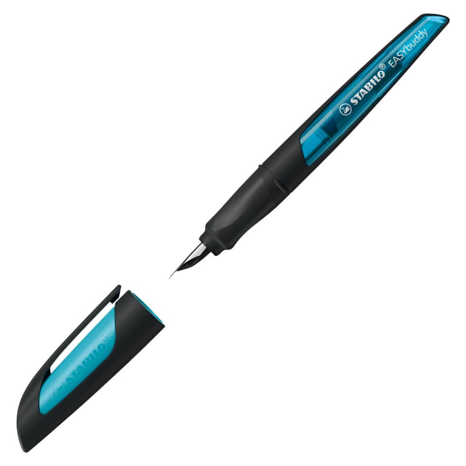 Füllfederhalter EASYbuddy® A, schwarz/hellblau STABILO 5032/4-41