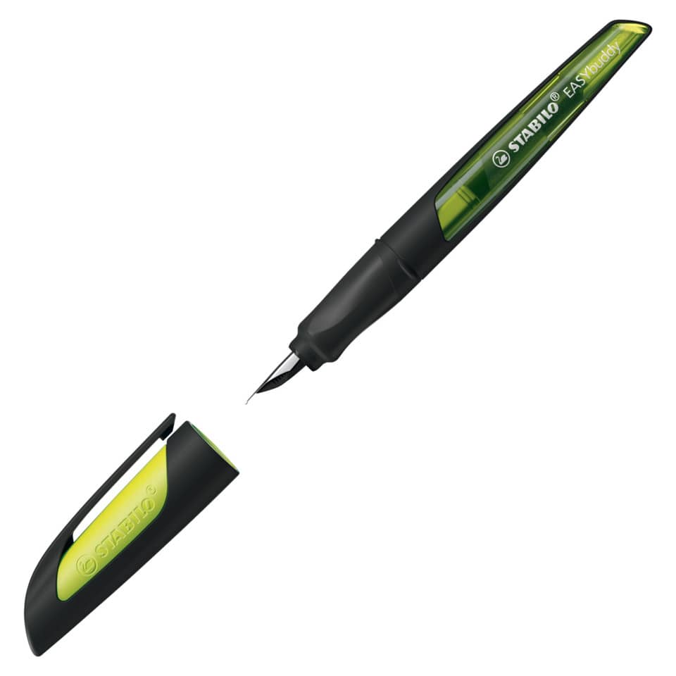 Füllfederhalter EASYbuddy®, Linkshänder, schwarz/limette STABILO 5033/1-41