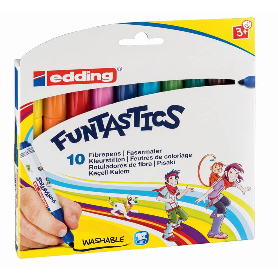 Kinderfasermaler Funtastic e-14, 10 Stück, sortiert EDDING 14-10 EDDING 14-10 Funtastics