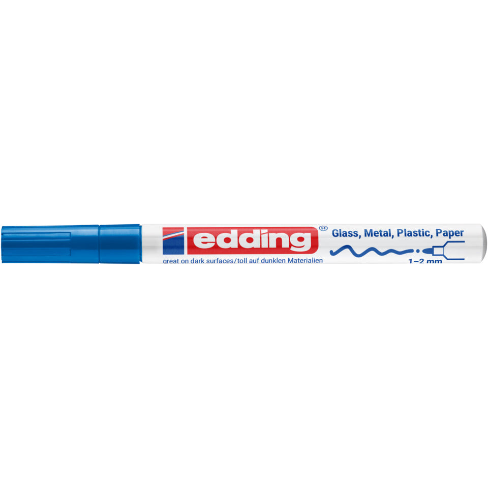 Glanzlackmarker 751, 1-2mm, Rundspitze, blau EDDING 751-9--003 EDDING 751-9-003