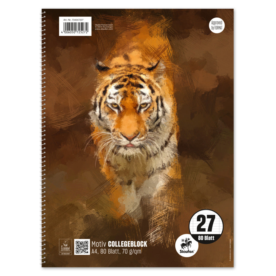 Collegeblock mit Motiv, A4, 80 Blatt, Lin.27, liniert STAUFEN STYLE 734047227 STAUFEN STYLE 734047227 70g