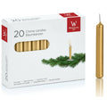 Christbaumkerze, 96x13mm, gold, 20 Stück WIEDEMANN 580802.026 580802.026 96x13mm