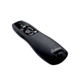 Präsentationsfernbedinung mit 5 Tasten und rotem Laserpointer, schwarz