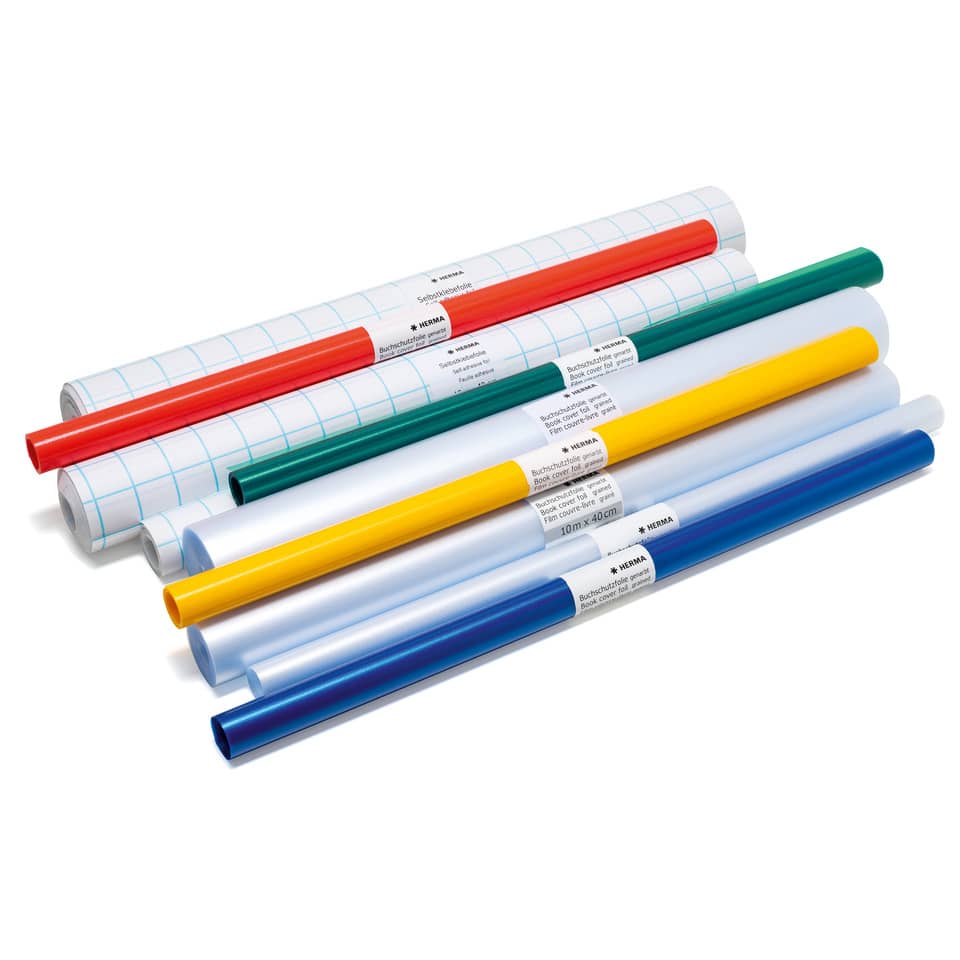 Buchschutzfolie, 2 m x 40 cm, gelb HERMA 7361 HERMA 7361  Buchschutzfolie