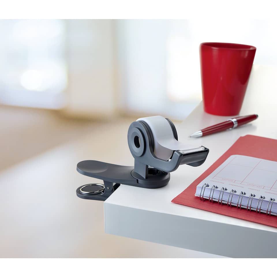 Tischabroller Clip & Twist Abroller, türkis, inkl. 1 Rolle Klebeband 19 mm x 8,89 m SCOTCH C19-CLIP-TL SCOTCH C19-CLIP-TL 19mm x8,89m