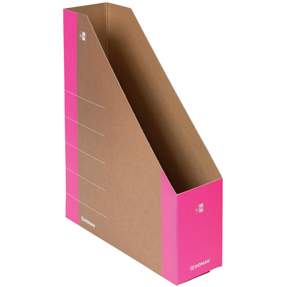 Stehsammler Life, A4, 8cm, Karton, neonpink DONAU 3550001FSC-30 DONAU 3550001FSC-30 Life