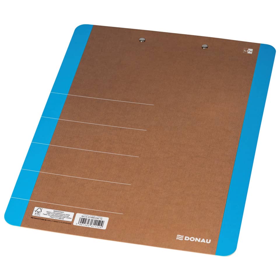 Klemmbrett Life, A4, Karton, neonblau DONAU 2710001FSC-10 DONAU 2710001FSC-10 Life